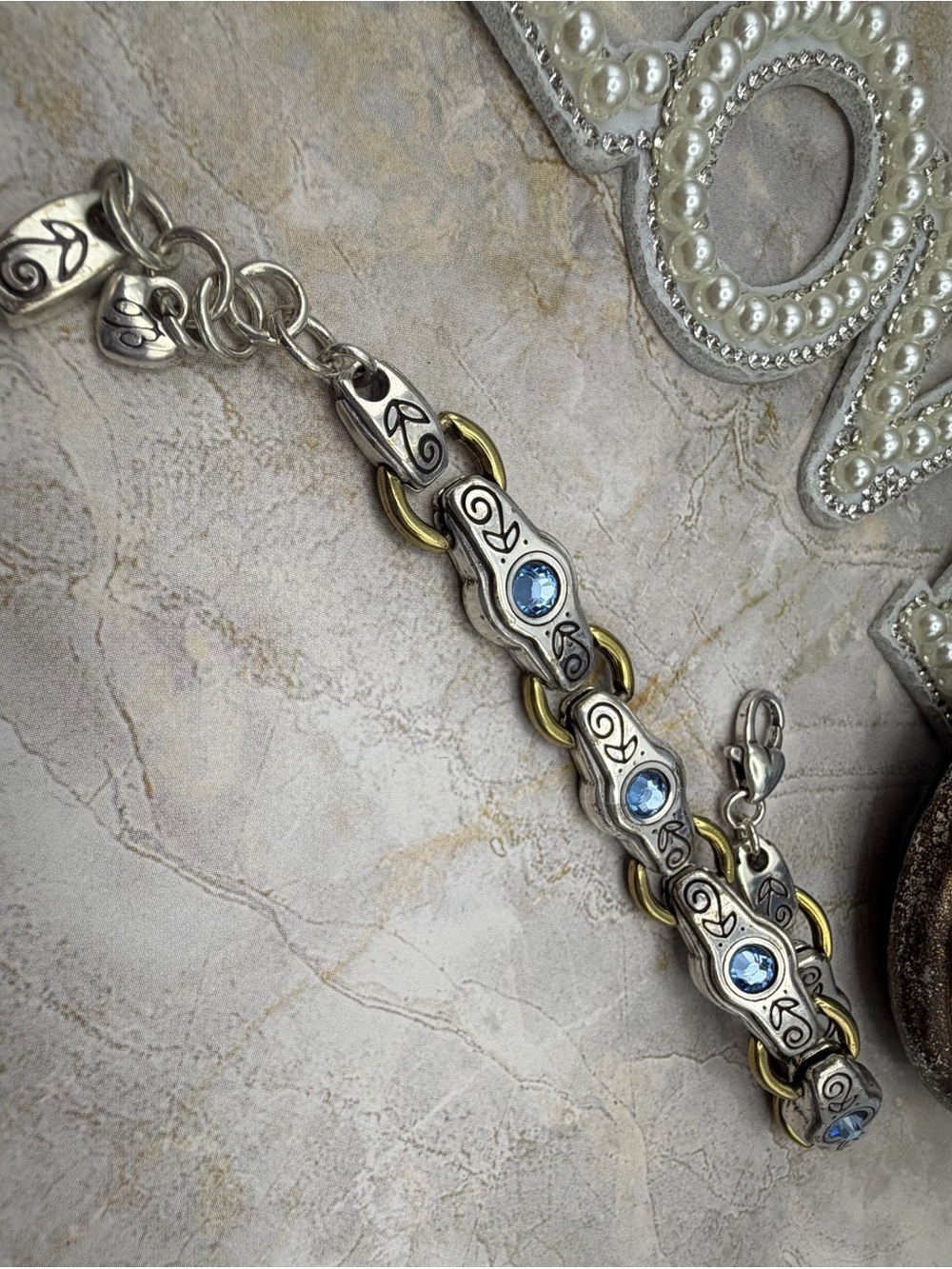 Brighton Two Tone “Celestial" Link Bracelet - Retired